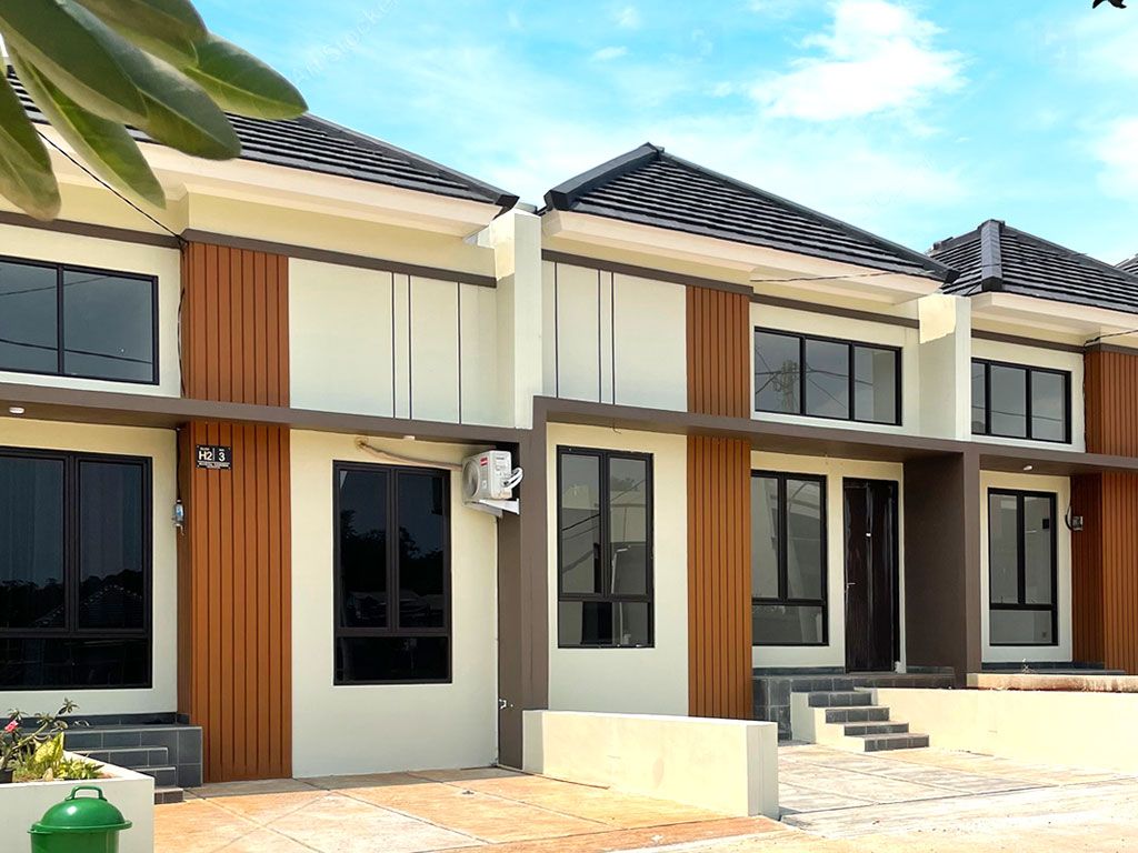 Fasad rumah cluster Foresta