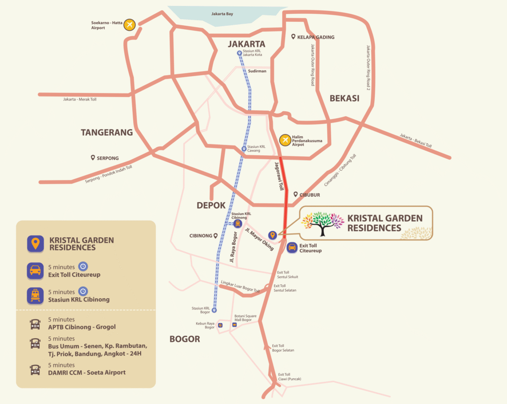 Siteplan 3 Peta Kawasan Kristal Garden Residence