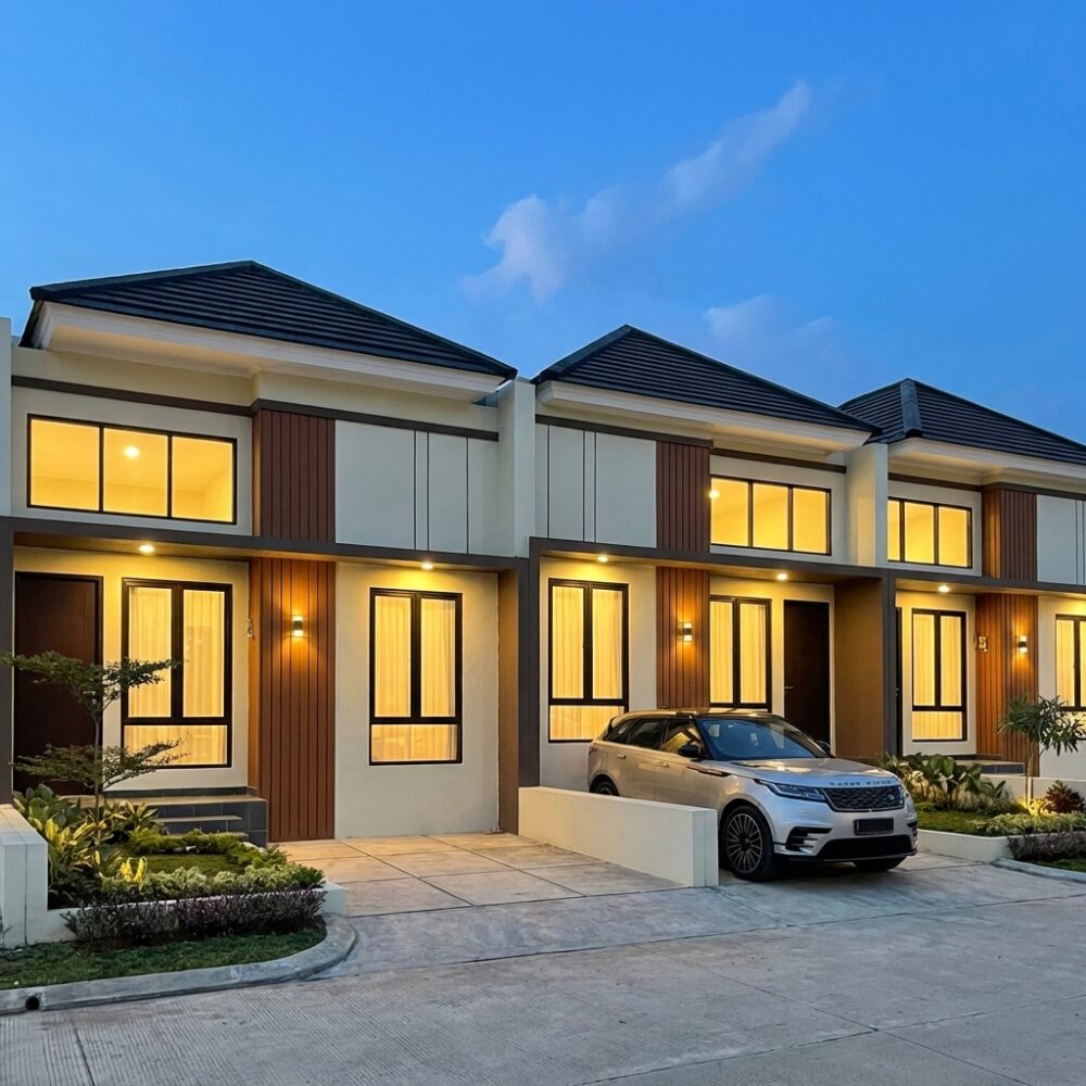 Suasana senja di cluster Kristal Garden Residence